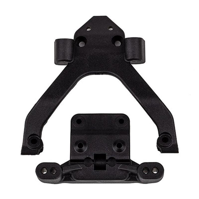 Team Associated 71182 RC10B6.4 Angled Front Top Plate and Ballstud Mount
