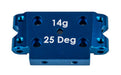 Team Associated 72006 25deg, Blue DR10 Factory Team Aluminum Front Bulkhead for DR10 & DR10 Pro