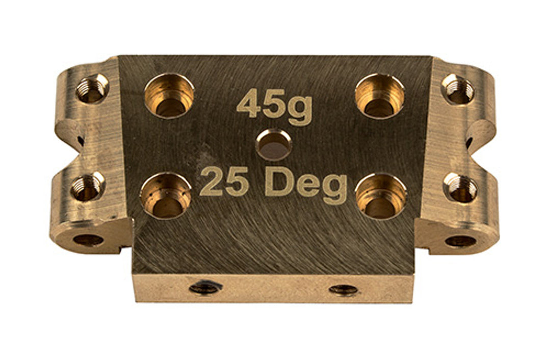 Team Associated 72007 25deg DR10 Factory Team Brass Front Bulkhead