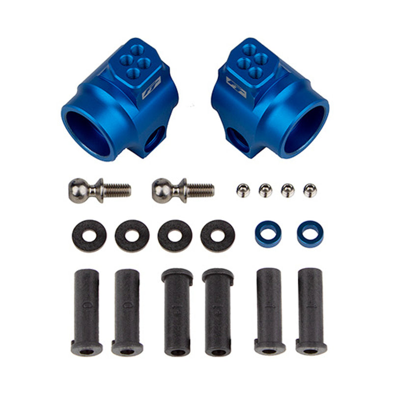 Team Associated 72011 Blue Aluminum DR10 Factory Team Rear Hub Set
