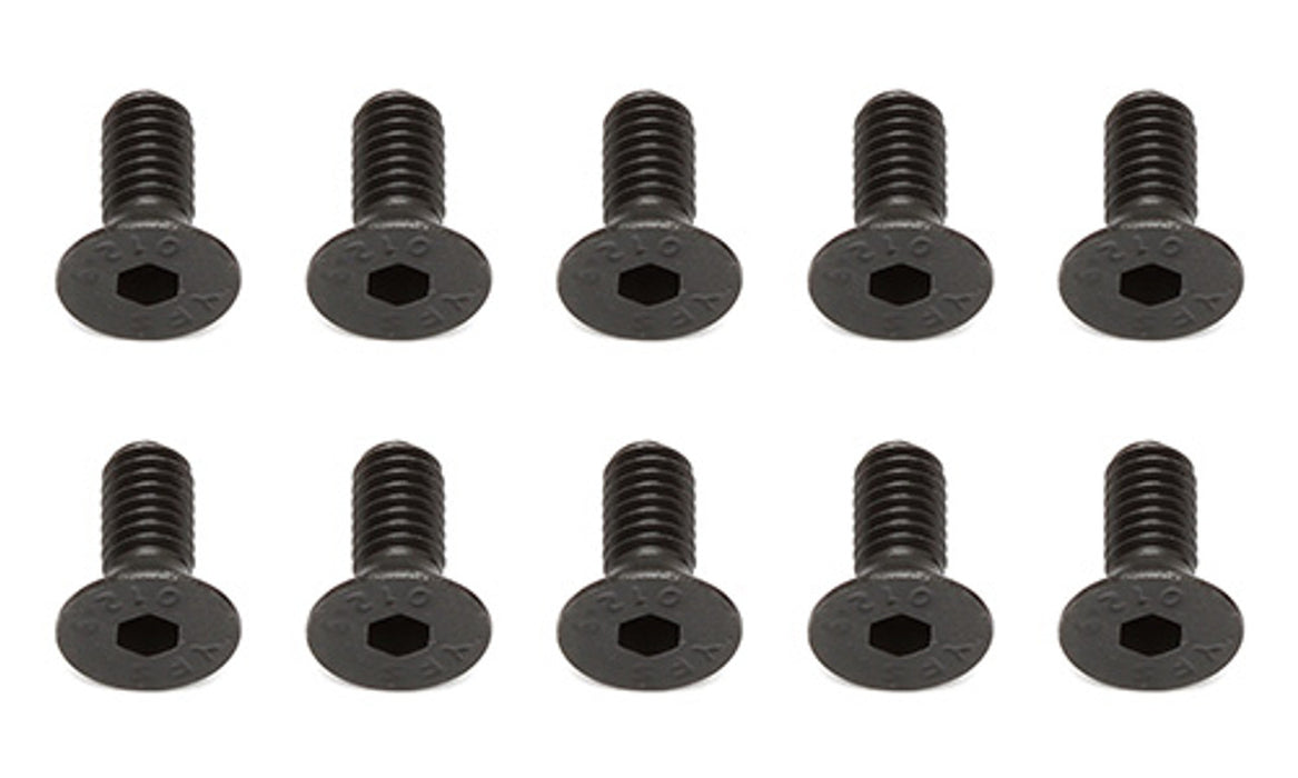 Team Associated 81268 M4x8mm FHCS Screws (10 Pack)
