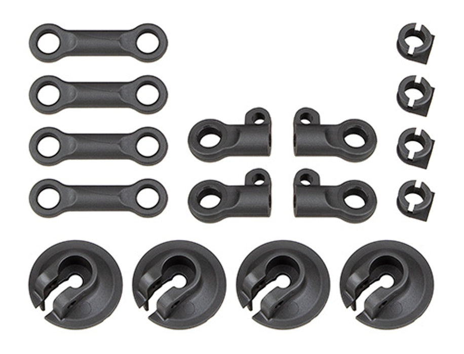 Team Associated 81512 RC8B4 Spring Cups and Shock Rod Ends