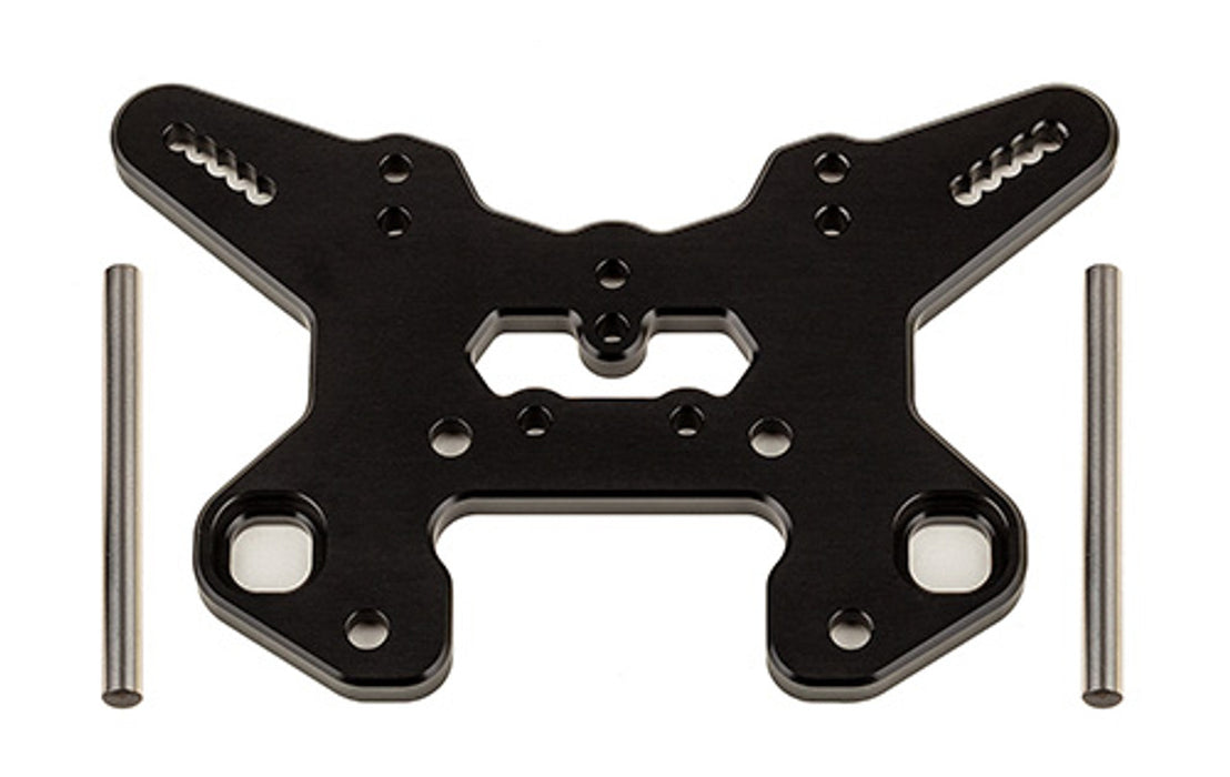Team Associated 81624 RC8T4 Black Aluminum V2 Front Shock Tower