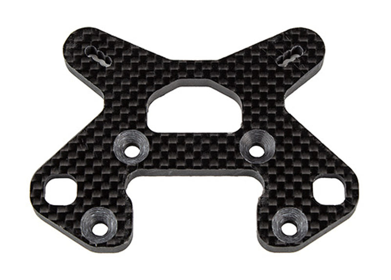 Team Associated 81633 RC8B4.1 Factory Team Front Shock Tower, 26.5, Carbon Fiber