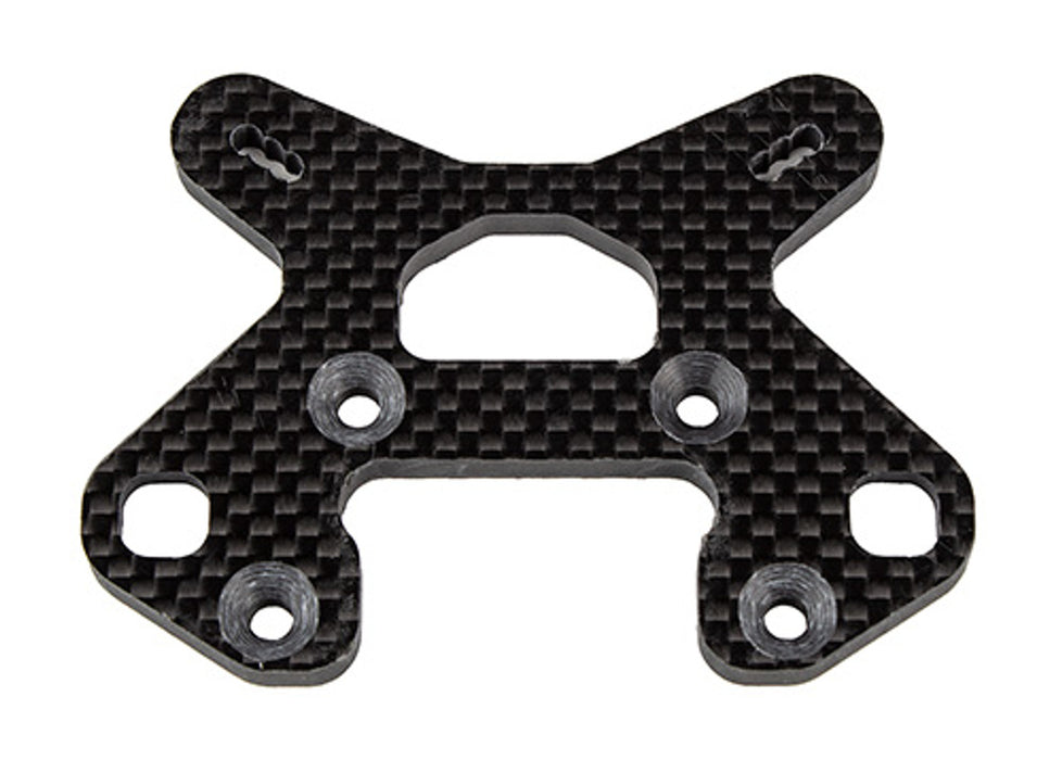 Team Associated 81633 RC8B4.1 Factory Team Front Shock Tower, 26.5, Carbon Fiber