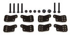 Team Associated 81649 RC8B4.1 Factory Team Carbon Fiber Rear Hub Tower Set for RC8B4.1/RC8B4.1e