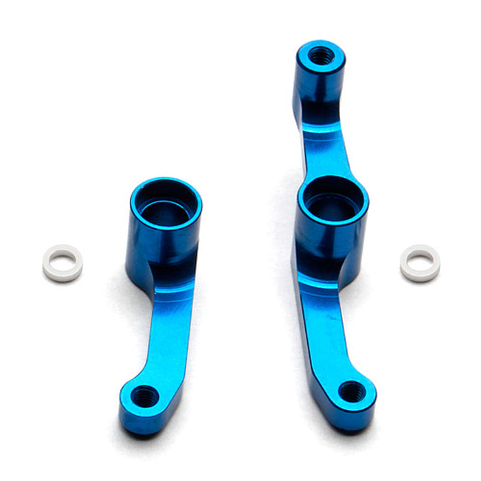 Team Associated 91392 Blue Factory Team Aluminum Steering Set, for DR10, ProSC10, RC10, Reflex DB10, SR10, Trophy Rat