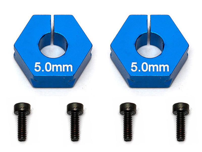 Team Associated 91609 5.0mm Offset Factory Team Clamping Wheel Hexes for DR10 ProSC10, RC10, Reflex DB10, SR10