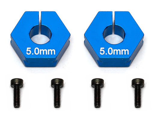 Team Associated 91609 5.0mm Offset Factory Team Clamping Wheel Hexes for DR10 ProSC10, RC10, Reflex DB10, SR10