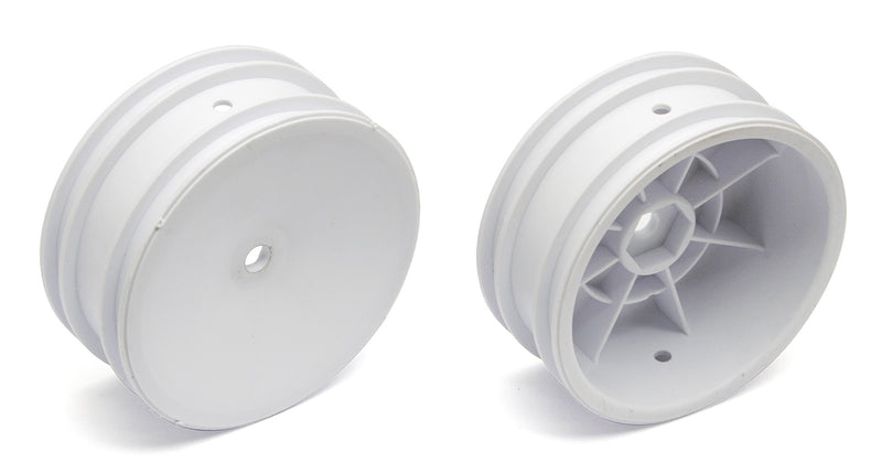Team Associated 9690 Buggy Front Hex Wheels White for RC10 B4 B5 B6