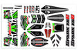 Team Corally C-00180-1169-G Green Body Decal Sheet fits Spark XB6