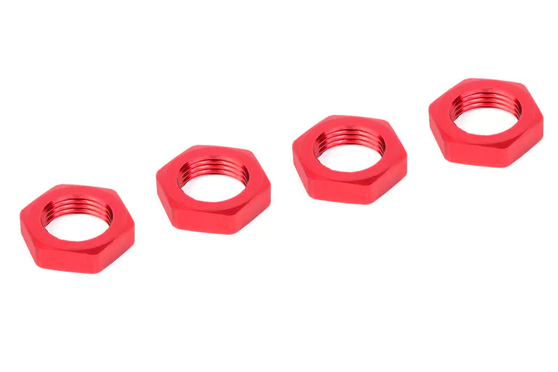 Team Corally C-00180-230 Aluminum Ribbed Wheel Nut fits: Dementor, Kronos, Python, Shogun, and Kagama (4 Pack)