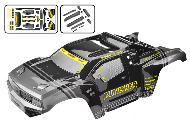Team Corally C-00180-388 Painted and Cut Body for Punisher XP