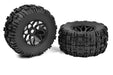 Team Corally C-00180-612 Off-Road 1/8 MT Tires Mud Claws Glued on Black Rims 1 pair