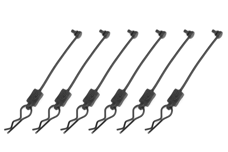 Team Corally C-00180-614 Body Clip Retainer with Black Body Clip fits Kagama