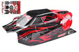 Team Corally C-00180-857-R Red Pre-Cut Polycarbonate Body fits Asuga XLR