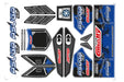 Team Corally C-00180-858-B Decal Sheet for Asuga XLR Blue Body