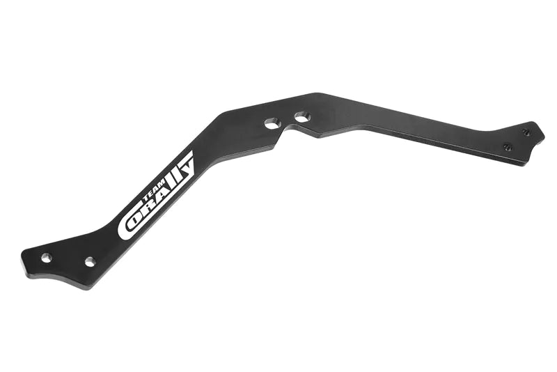 Team Corally C-00180-867 Black Aluminum 3mm Upper Center Chassis Brace fits Asuga XLR Aluminum 3mm