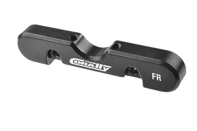Team Corally C-00180-872 Black Aluminum 8mm Heavy Duty Suspension Arm Mount for Rear Side of the Front Suspension for Kagama