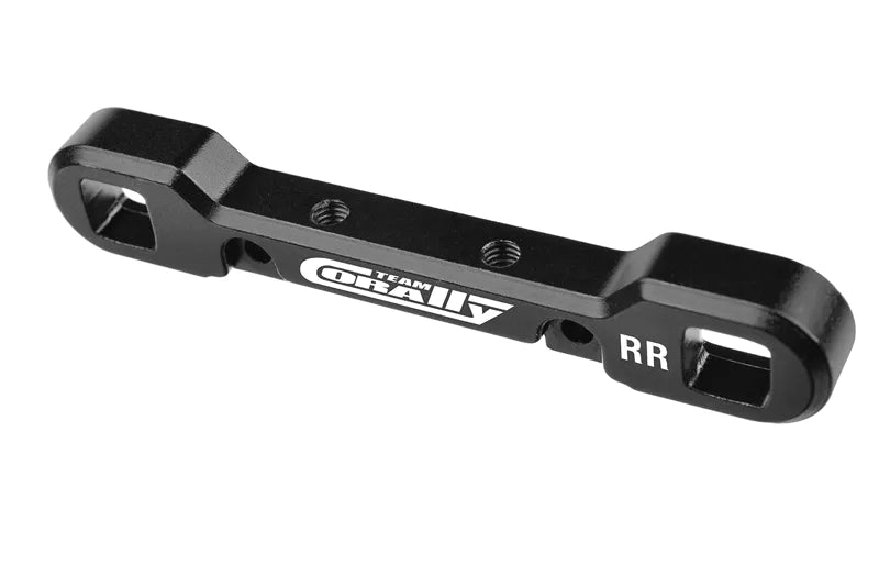 Team Corally C-00180-873 Black Aluminum 8mm Heavy Duty Suspension Arm Mount for Rear Side of the Rear Suspension for Kagama