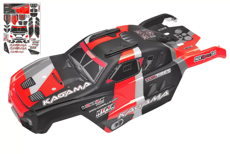 Team Corally C-00180-981-1 Red Painted Pre-Cut body fits Kagama