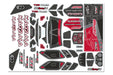Team Corally C-00180-981-4 Red Decal Sheet for Kagama