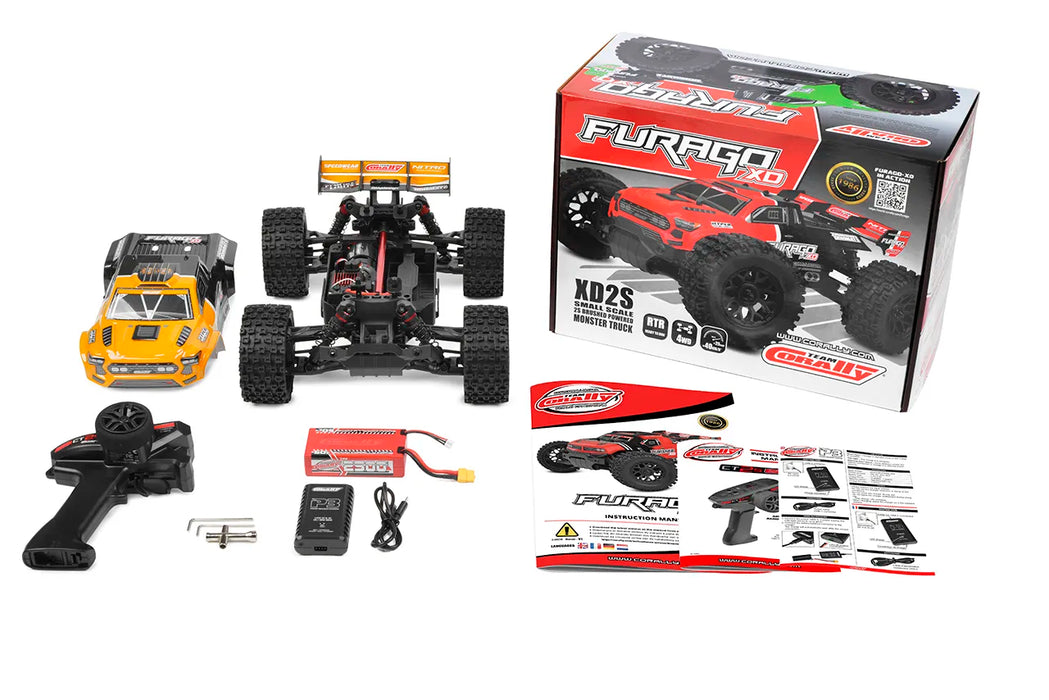 Team Corally C-00230-O Orange FURAGO XD 4WD 2S Small Scale RTR Monster Truck