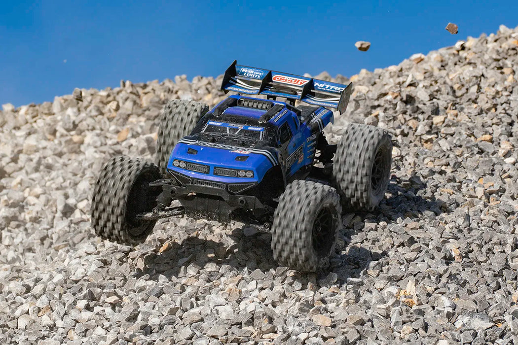 Team Corally C-00231-B Blue PUNISHER XD 4WD 2S Small Scale RTR Monster Truck