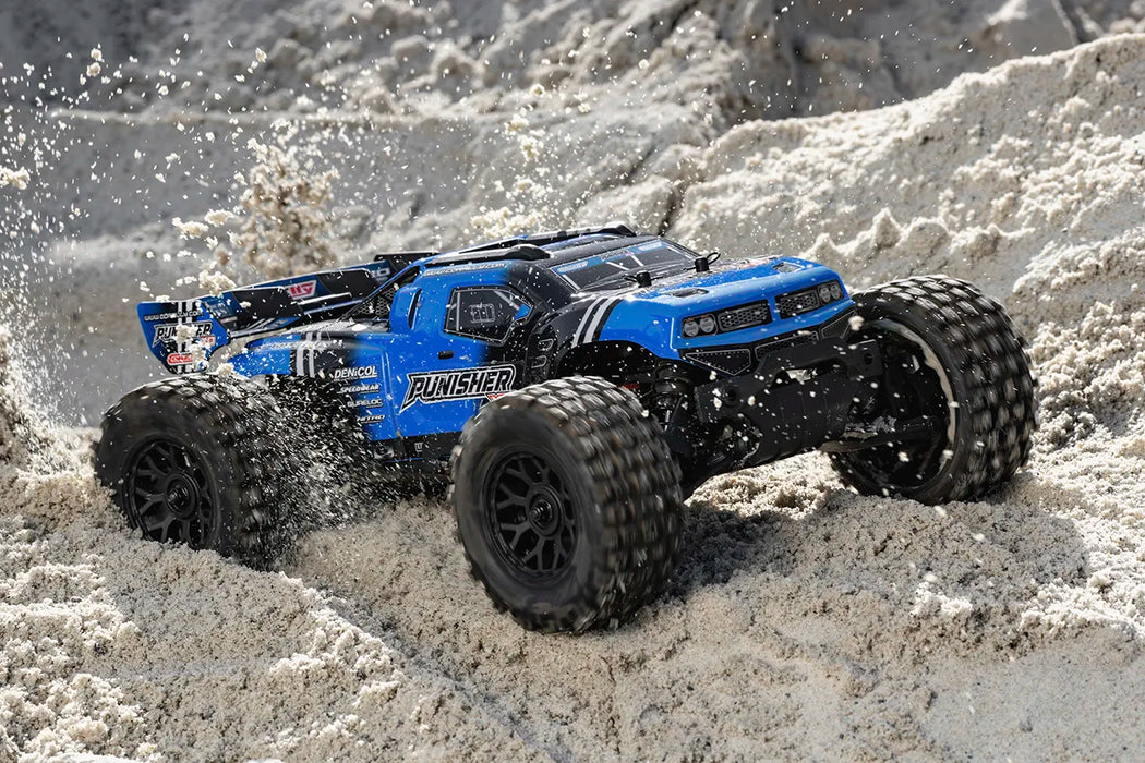 Team Corally C-00231-B Blue PUNISHER XD 4WD 2S Small Scale RTR Monster Truck