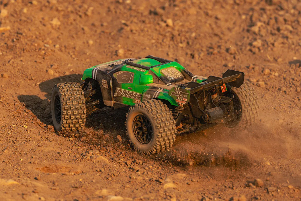 Team Corally C-00231-G Green PUNISHER XD 4WD 2S Small Scale RTR Monster Truck