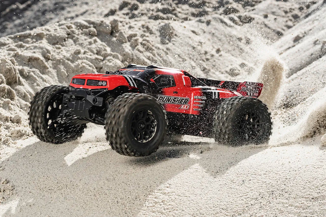 Team Corally C-00231-R Red PUNISHER XD 4WD 2S Small Scale RTR Monster Truck