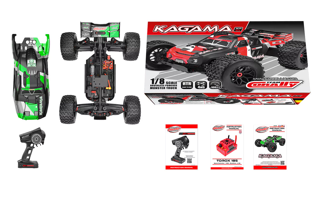 Team Corally C-00274-G Green Kagama XP 6S Monster Truck RTR