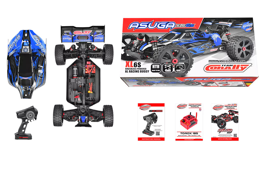 Team Corally C-00288-B Blue Asuga XLR 6S Racing Buggy RTR
