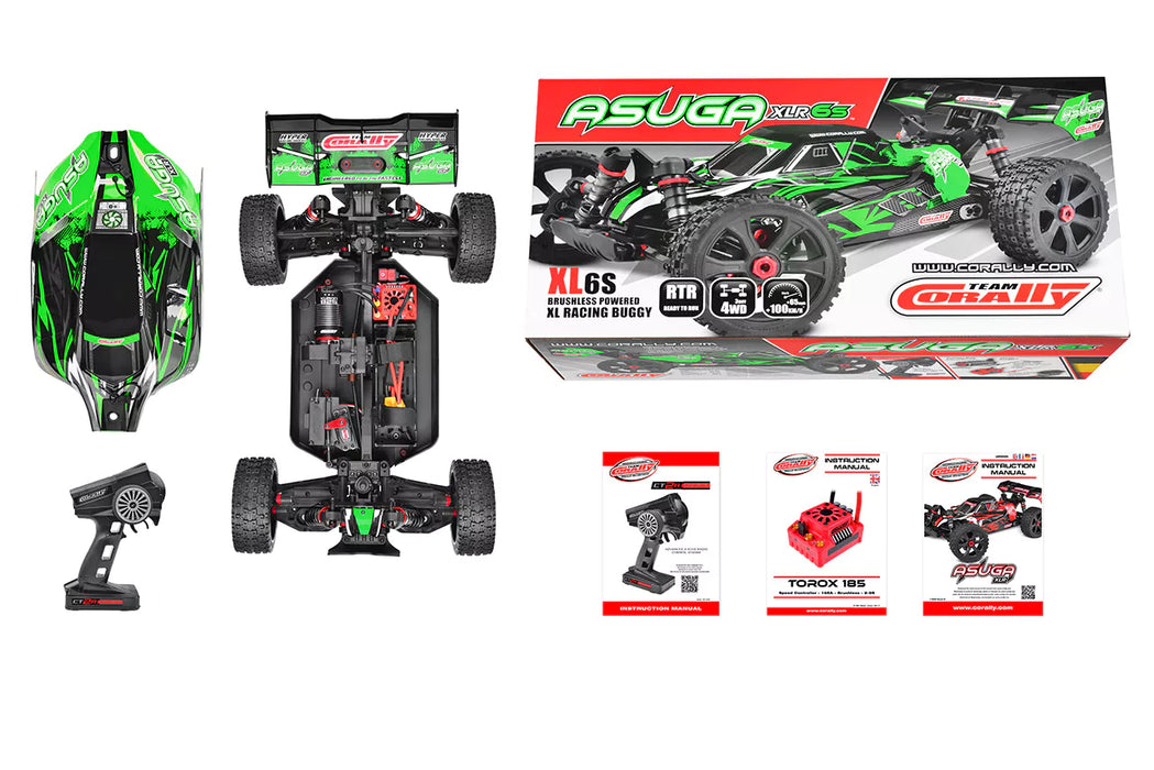 Team Corally C-00288-G Green Asuga XLR 6S Racing Buggy RTR