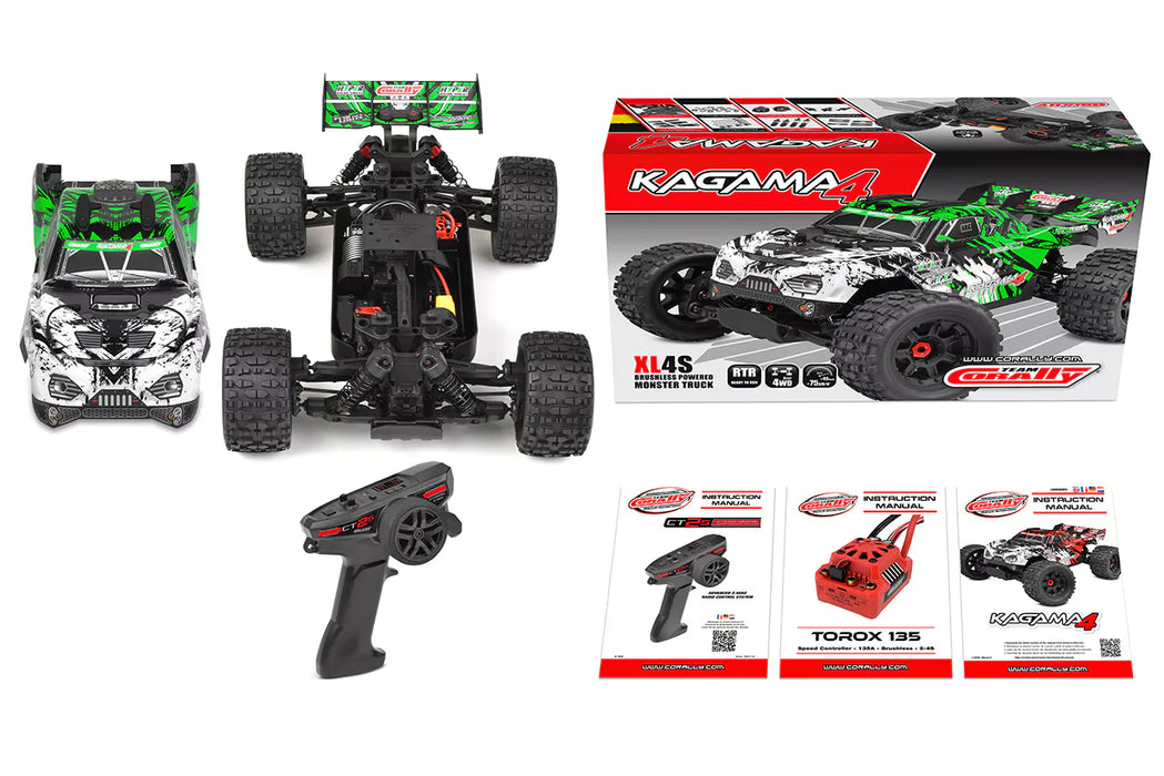 Team Corally C-00293-G Kagama 4 XL 42 Monster Truck RTR - Green