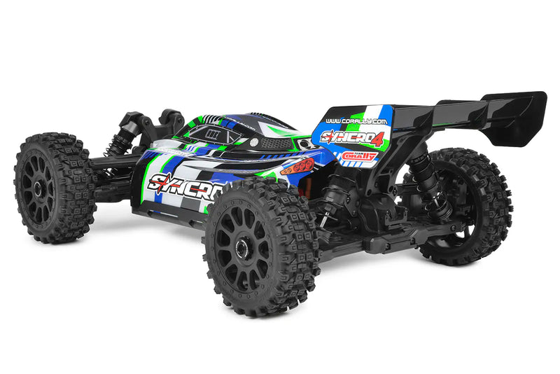 Team Corally C-00295-G SYNCRO-4 1/8 Off-Road RTR Buggy Green - Blue