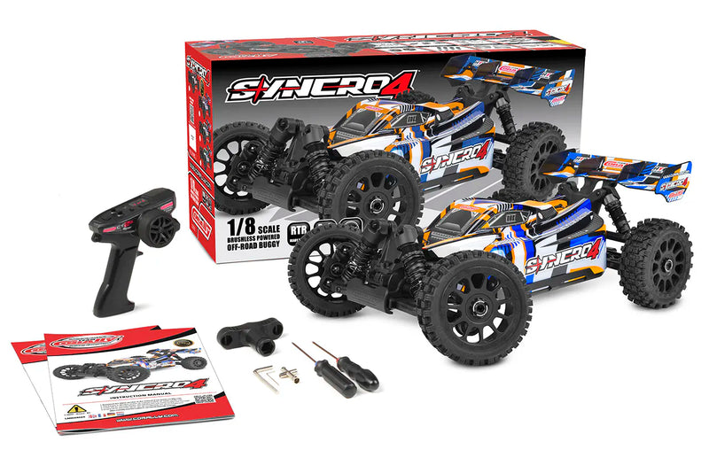Team Corally C-00295-O SYNCRO-4 1/8 Off-Road RTR Buggy Orange - Blue