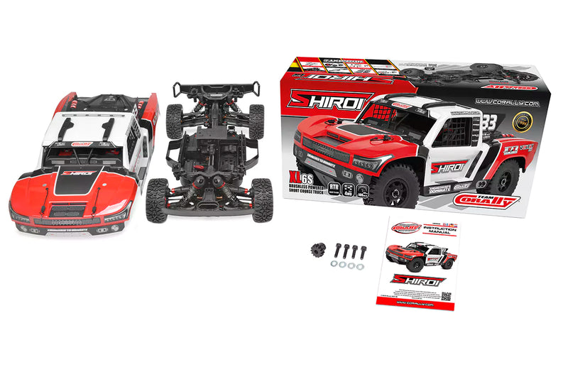 Team Corally C-00478-R Red SHIROI XP6 1/8 Short Course Truck Roller