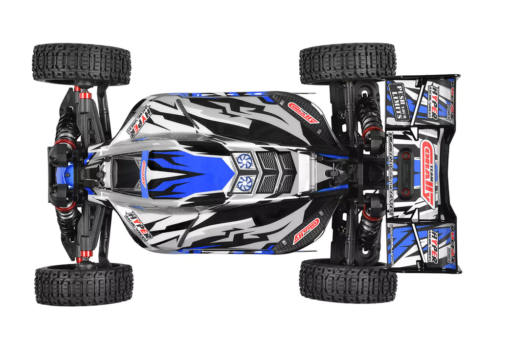 Team Corally C-00485-B Blue Spark XB6 1/8 6S Basher Buggy Roller Chassis