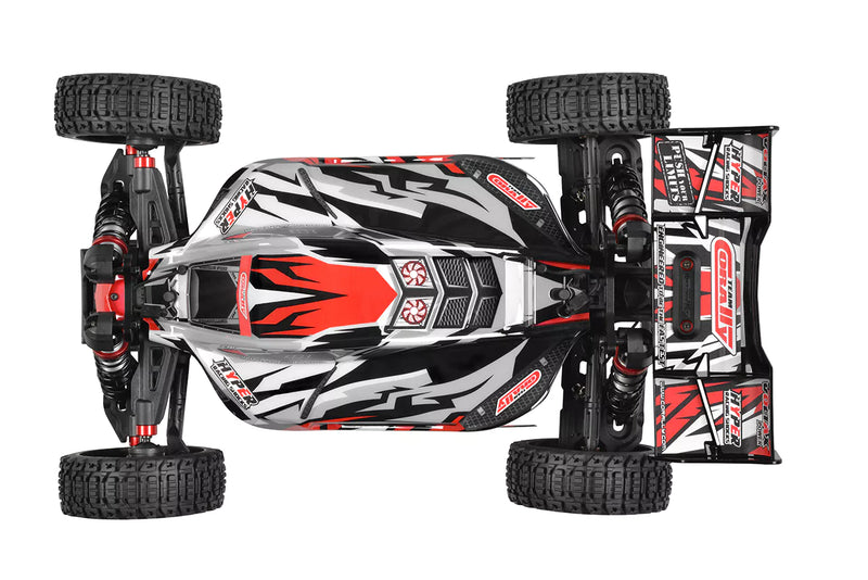 Team Corally C-00485-R Red Spark XB6 1/8 6S Basher Buggy Roller Chassis