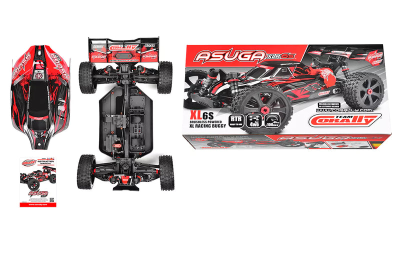 Team Corally C-00488-R Red Asuga XLR 6S Roller