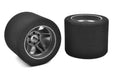 Team Corally C-14719-37 Attack Foam Rear Tires 1/8 Track 37 Shore 76mm mounted on Carbon Rims