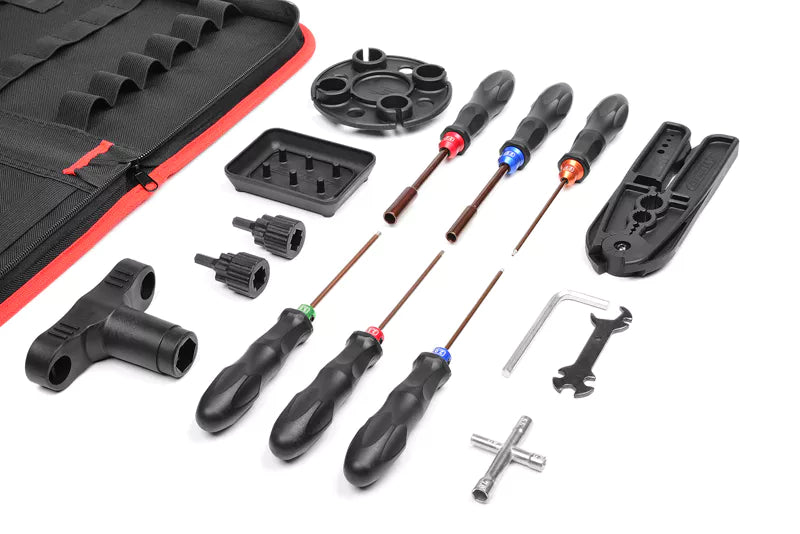 Team Corally C-16250 16 Piece RC Car Tool Set Includes Tool Bag