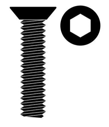 Team Corally C-3002-30-06 Steel M3 x 6mm Hex Flat Head Screws (10 Pack)