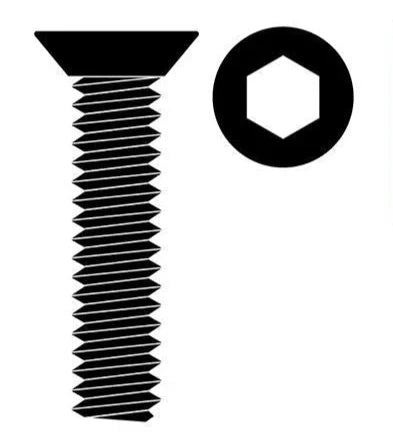 Team Corally C-3002-30-08 Steel M3 x 8mm Hex Flat Head Screws (10 Pack)