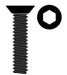 Team Corally C-3002-40-14 Steel M4 x 14mm Hex Flat Head Screws (10 Pack)