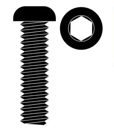 Team Corally C-3003-30-16 Steel M3 x 16mm Hex Button Head Screws (10 Pack)