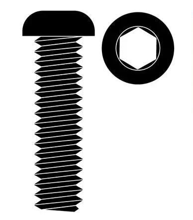 Team Corally C-3003-30-35 Steel M3 x 35mm Hex Button Head Screws (10 Pack)