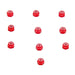 Team Corally C-3106-20-5 Red Aluminum M2 Nylstop Nut (10 Pack)