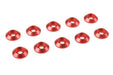 Team Corally C-3213-30-5 Red Aluminum Washer for M3 Flat Head Screws, OD=8mm (10 Pack)